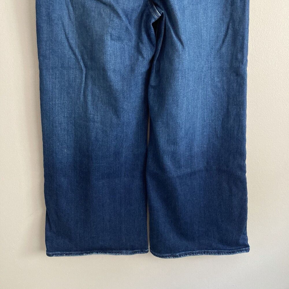 Paige Womens Size 31 Anessa High Rise Wide Leg Blue Jeans Medium Wash Stretch - Picture 8 of 10